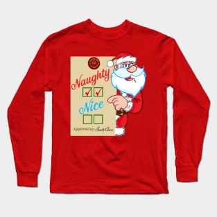 Checked twice NAUGHTY Long Sleeve T-Shirt